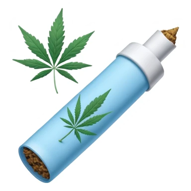 baby blue weed joint sticker