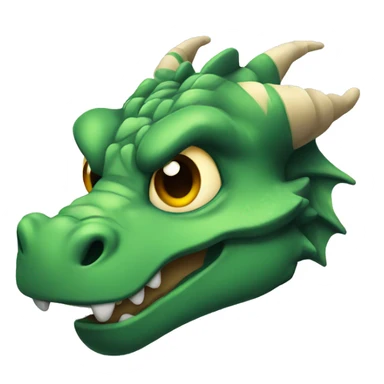Cute dragon head sticker