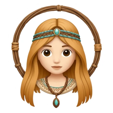 Boho style aesthetic sticker