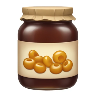 a jar of light-brown jam sticker