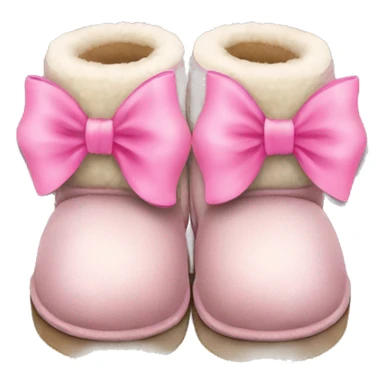 Uggs with a pink bow  sticker