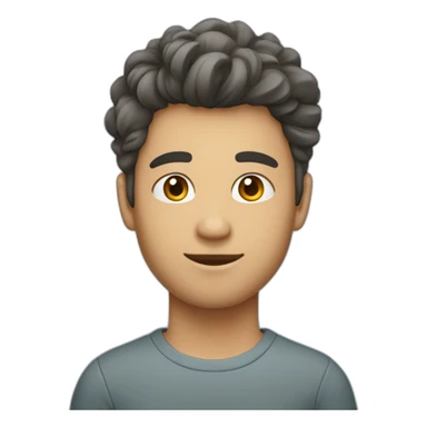 Un jeune homme avec les cheveux teinture bleu étoile. sticker