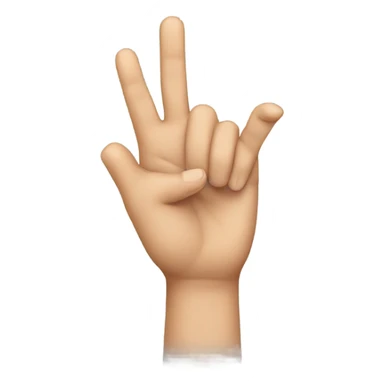Hand gesture to signify being gay sticker