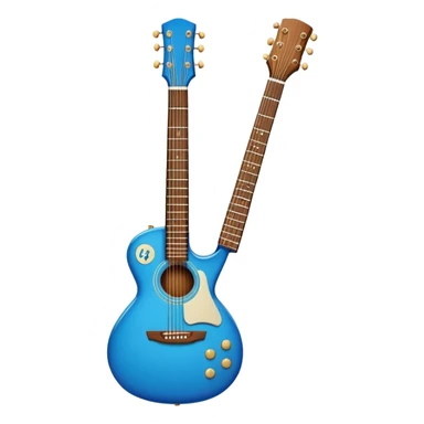 A blue guitar ￼ sticker