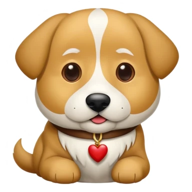 Kafasına kral tacı takmış köpek  sticker