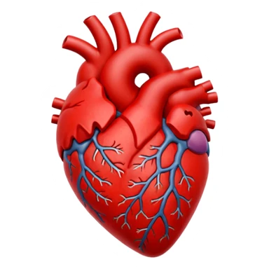 anatomical heart sticker