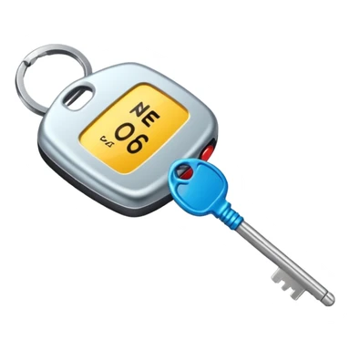 car key with a price tag sticker