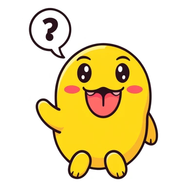 Yellow￼ tongue out emoji with hand on each side sticker