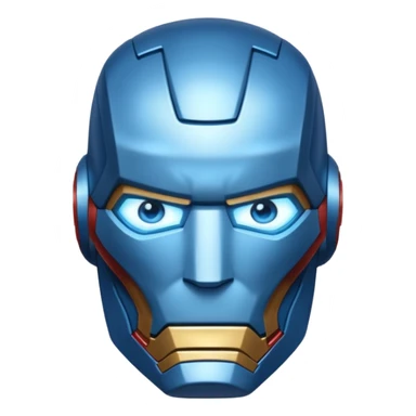 BLUE SUPERHERO IRON MAN  sticker
