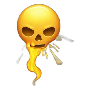 crâne qui explose sticker