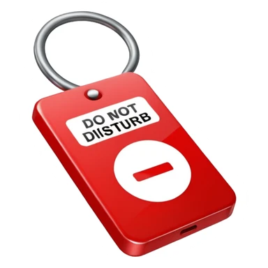 do not disturb sticker