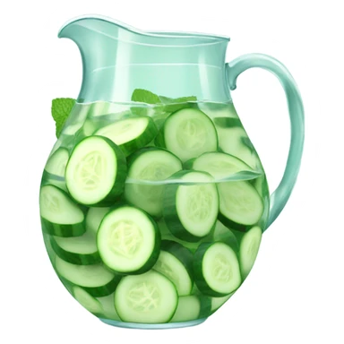 Cucumber detox water sticker