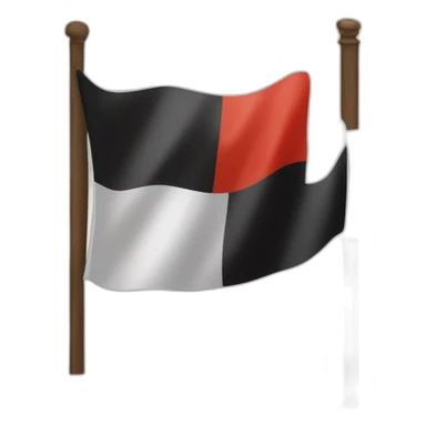 drapeau prussien noir et blanc avec laigle allemand au millieu sticker