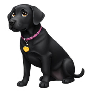 Black Labrador retriever sticker