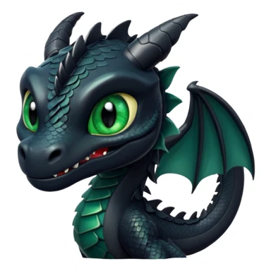 toothless black dragon sticker