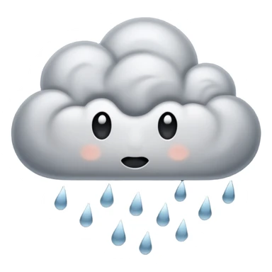 rain cloud sticker