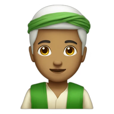 a boy in Saudi outfit style sticker