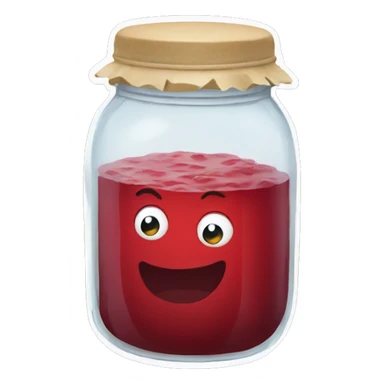 Jam jar sticker