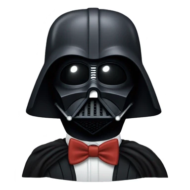 darth vader with a bowtie  sticker