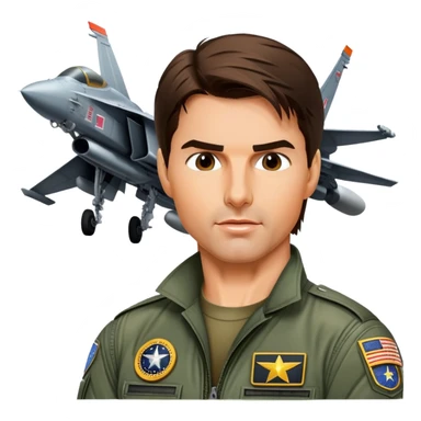 tom cruise top gun sticker