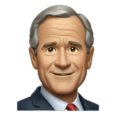 George Bush sticker