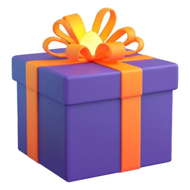 a present with its lid open and glowing light emerging, cheerful, no text sticker