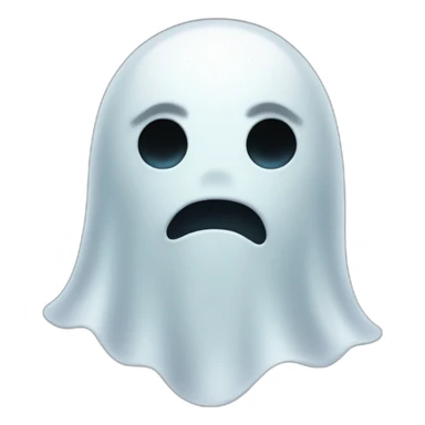 ghost without mouth sticker