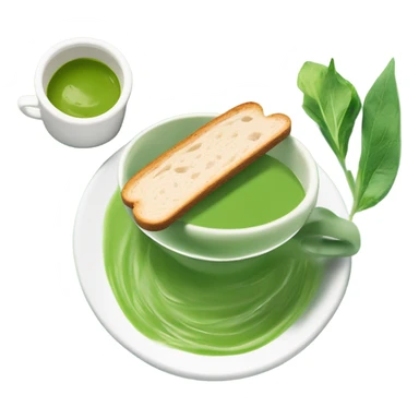 Matcha and sandwich  sticker