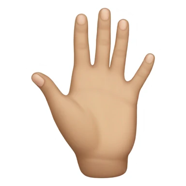 Hand with ringer finger down  sticker