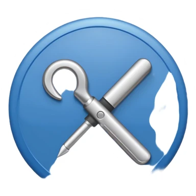 Emoji de verificación azul de tik tok pero que no salga la puntita de la verificación de la tilde que salga todo redondo  sticker