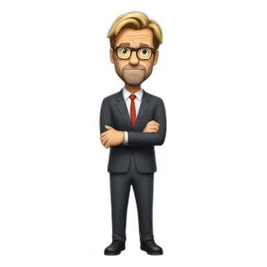 Jurgen Klopp shoulder shrug don't know sticker