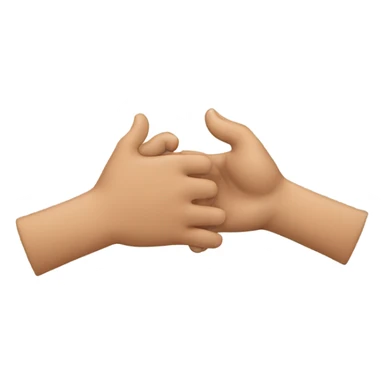 two hands greeting sticker