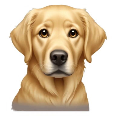 golden retriever huntaway Labrador cross fully blonde dog sticker