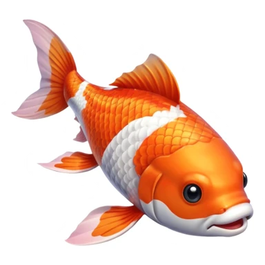 peixe koi rosa sticker