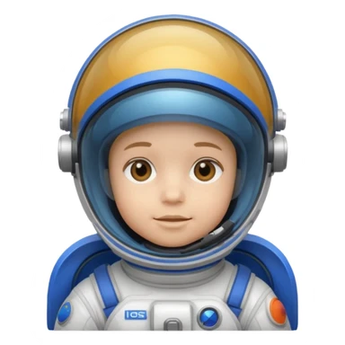 space child blue eqipmnet sticker