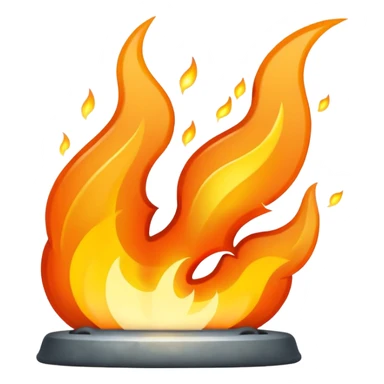 Flint and steel spark to create fire sticker