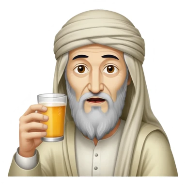 Osama bin laden drinking white monster  sticker