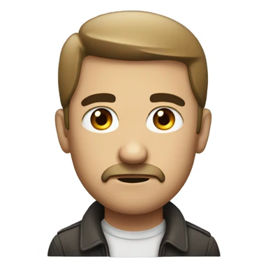 a man giving a suspicious side eye look sticker