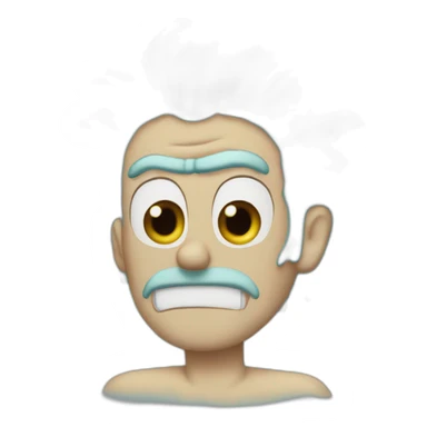 Rick Sanchez hair loss sticker