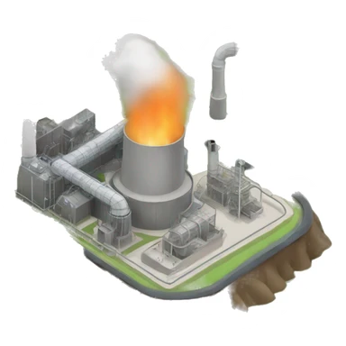 Geothermal power plant sticker