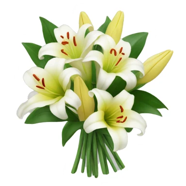 a bouquet of lillies  sticker