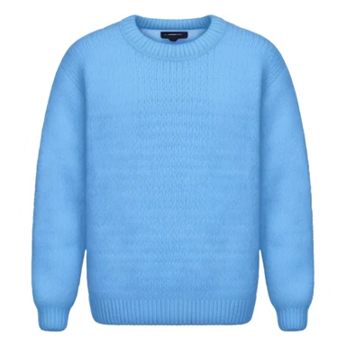 sky-blue knitted wool sweater. sticker