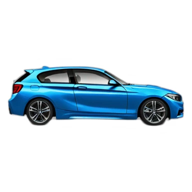 BMW car blue serie 1 Whitehorse black Windows sticker