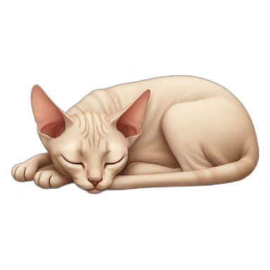 sphinx cat sleeping  sticker