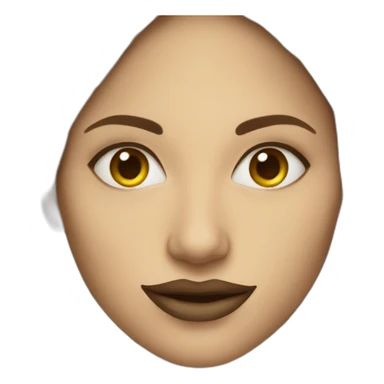 snake face woman sticker