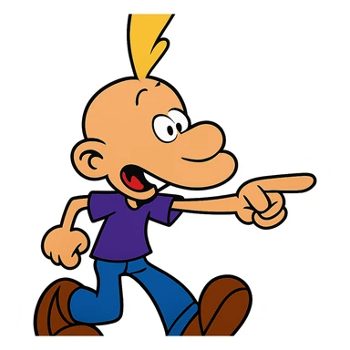 Titeuf character in vibrant toon style sticker