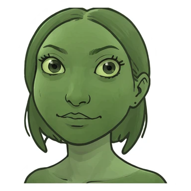 Girl holding pictures  sticker