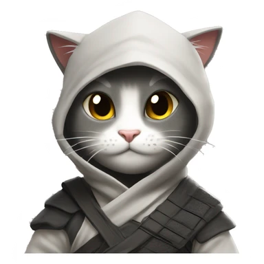 Ninja cat￼ sticker