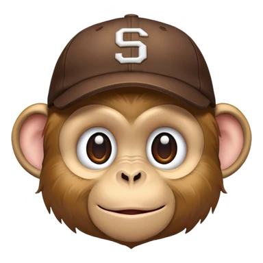 Un singe avec une casquette malpolie  sticker
