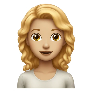 Strawberry blond in fog sticker